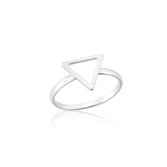 ANEL GEOMÉTRICO TRIÂNGULO VAZADO