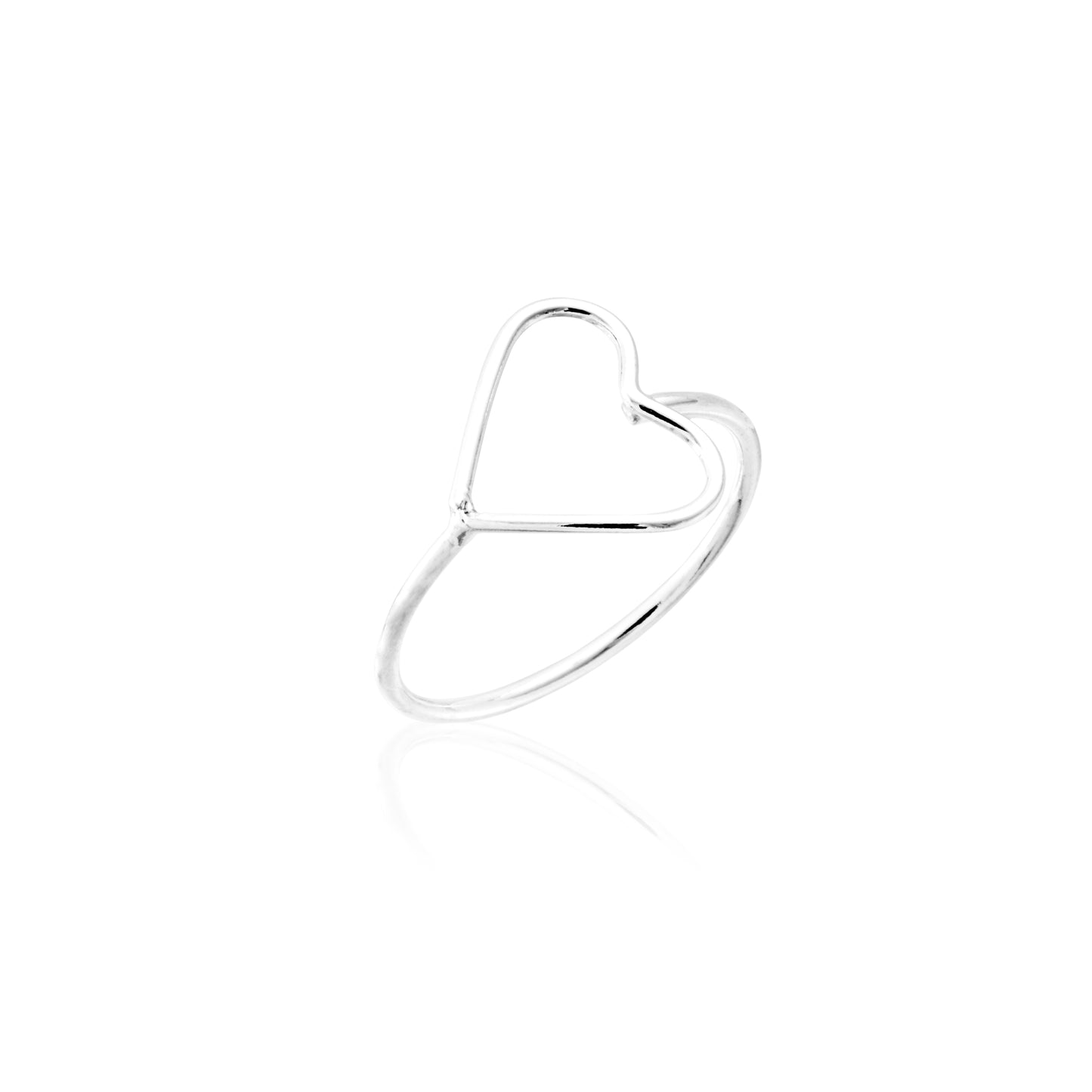 ANEL CORAÇÃO FIO VAZADO