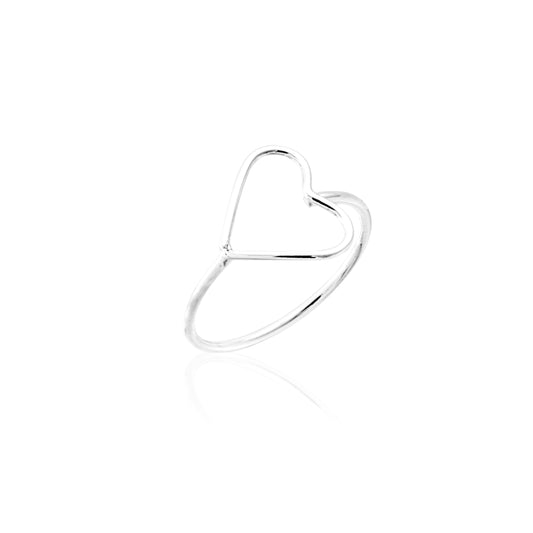 ANEL CORAÇÃO FIO VAZADO