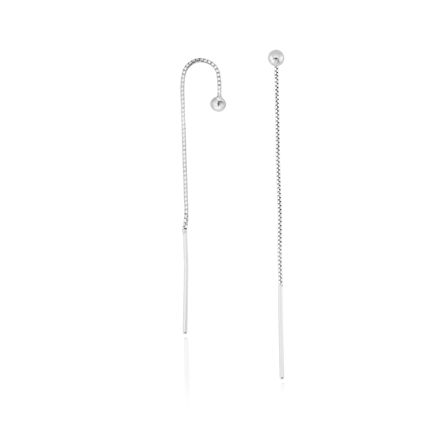 BRINCO CORRENTE VENEZIANA E BOLINHA PRATA