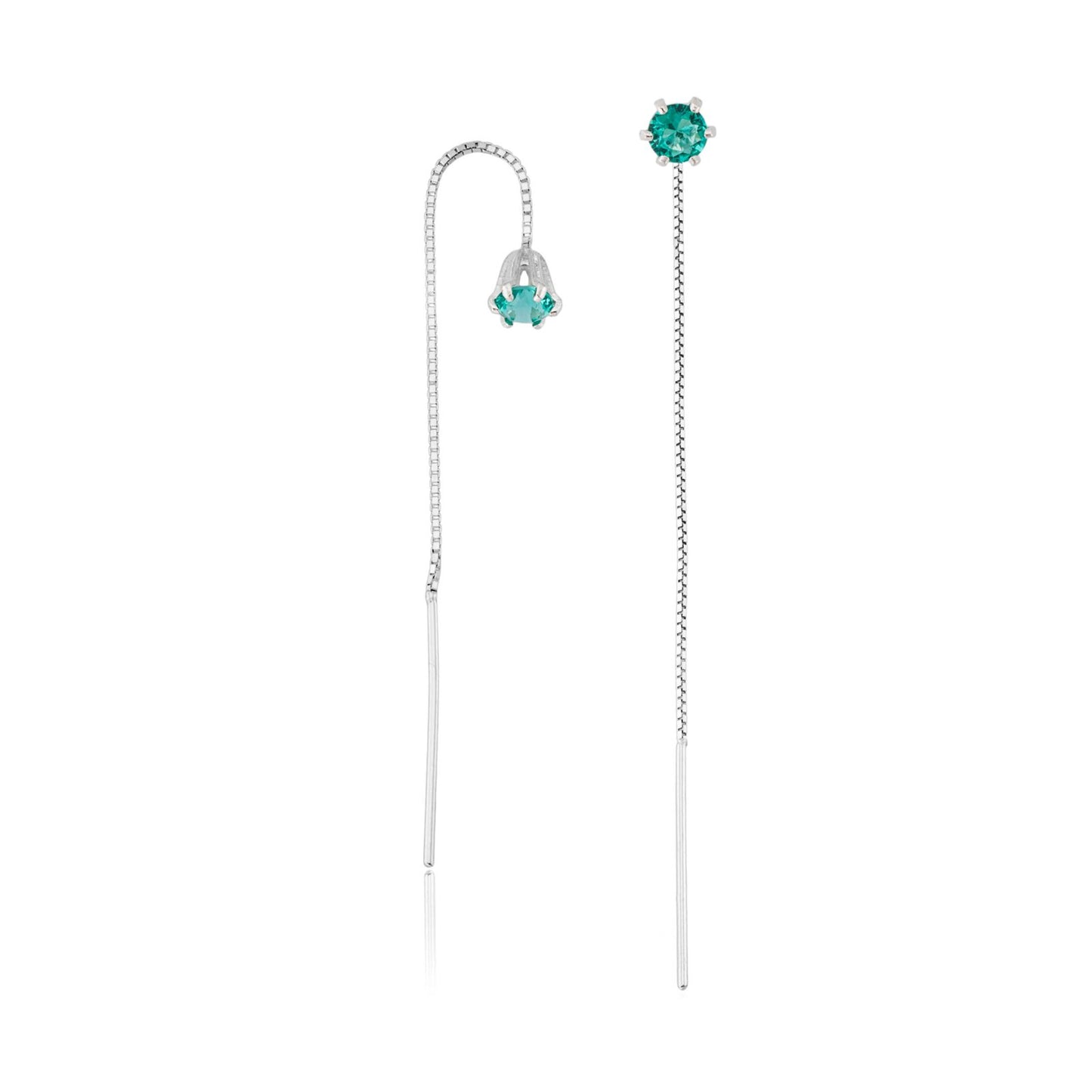 BRINCO CORRENTE VENEZIANA E GLASS TURMALINA