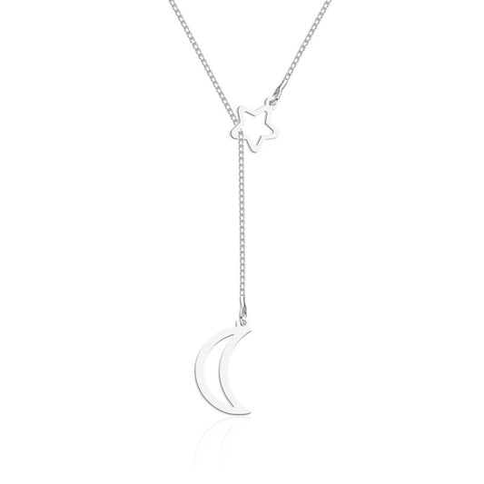 COLAR GRAVATA ESTRELA E LUA