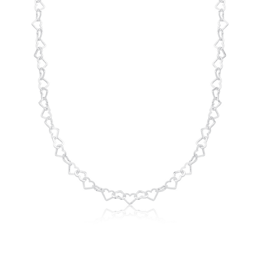 COLAR CORRENTE ELO CORAÇÃO