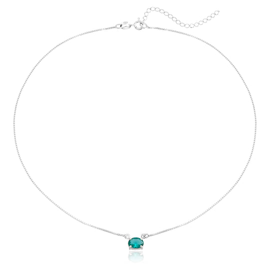 GARGANTILHA OVAL TURMALINA PARAIBA